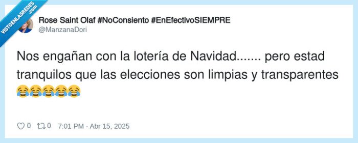 transparentes,elecciones,engañar,lotería