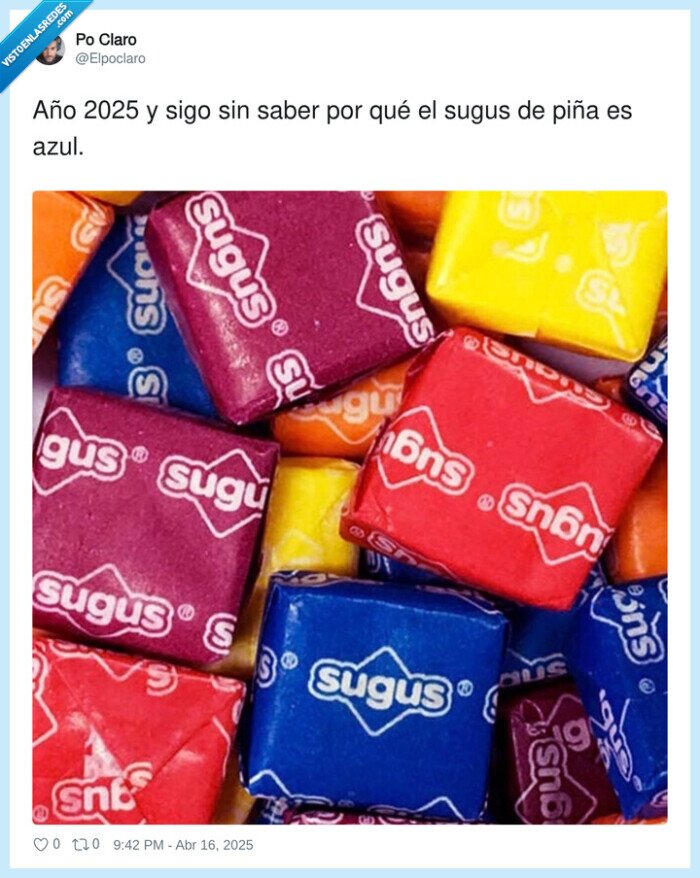 sabor,sugus,piña,color,azul