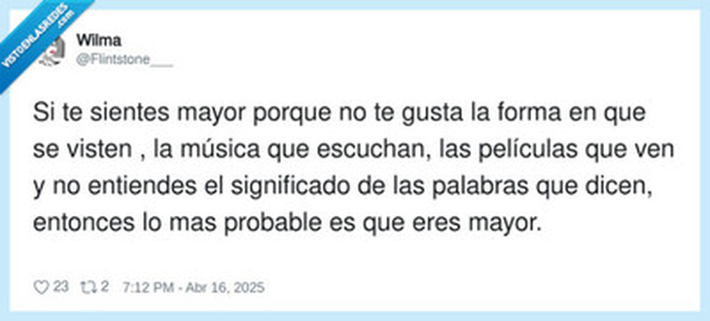 El temible paso de los años, por @Flintstone___