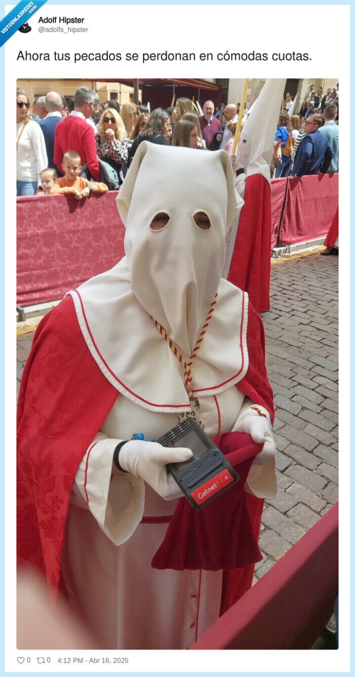 tpv,cobrar,nazareno,semana santa