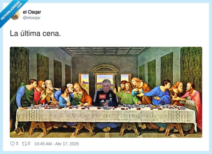 jesucristo,semana santa,ultima cena,real madrid,champions,ancelotti