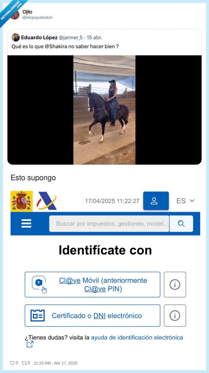 hacer cosas,bien,shakira,hacienda,clave pin