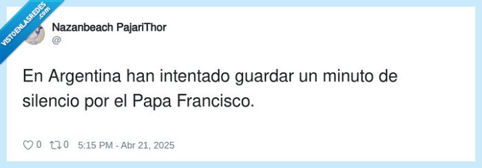 argentina,papa francisco,dep,minuto de silencio