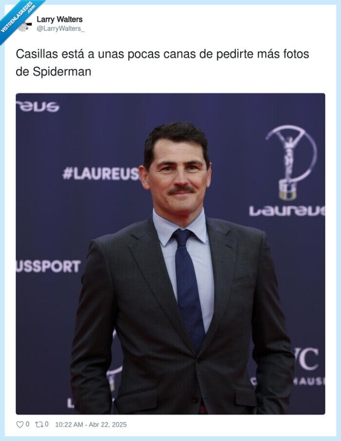 spiderman,casillas,periodista,bigote