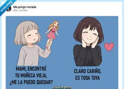 Enlace a Con los juguetes de mi infancia no se juega, por @to_morada
