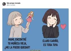 Enlace a Con los juguetes de mi infancia no se juega, por @to_morada