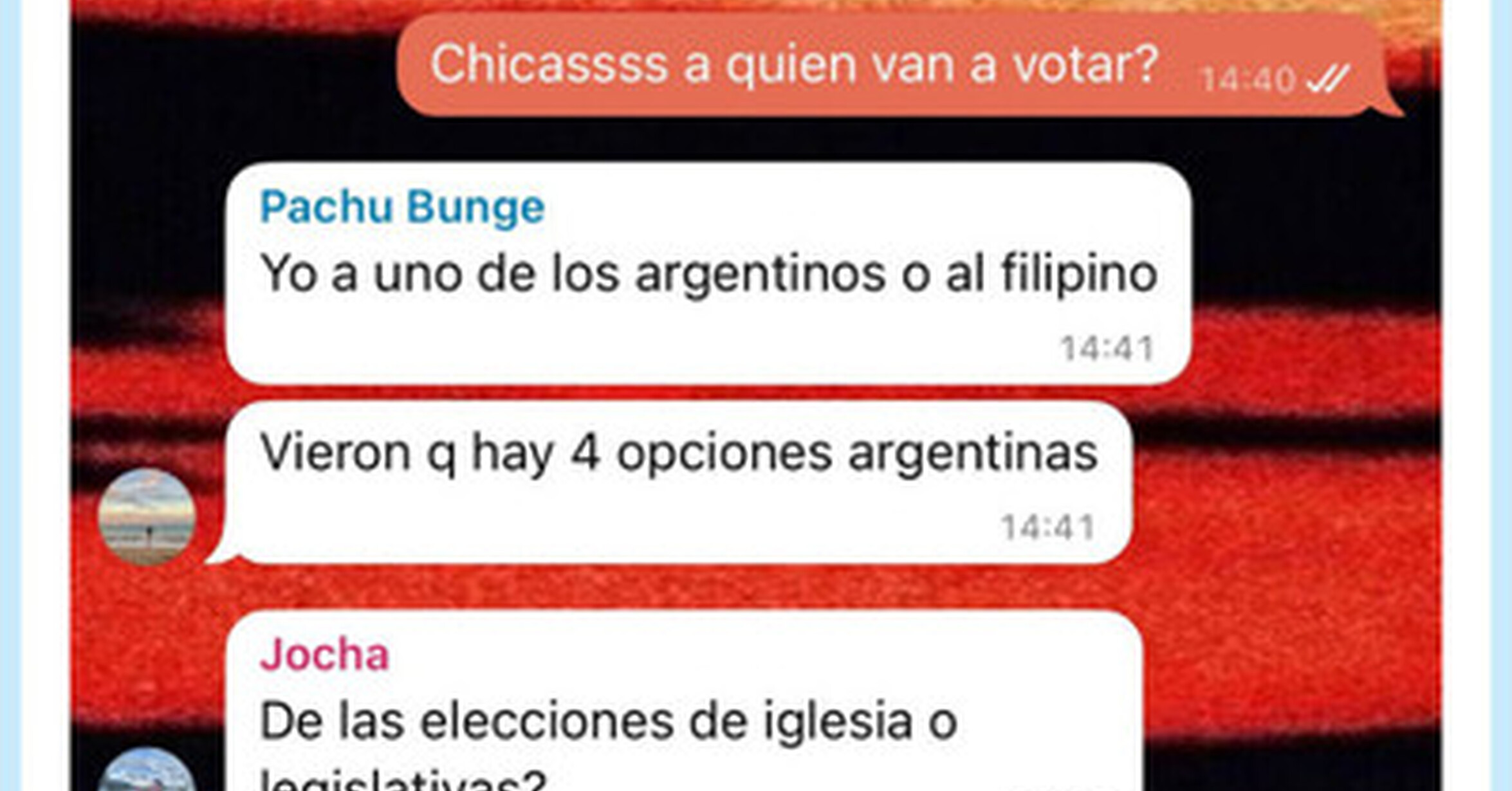 Tienes amigas tan tontas que se creen que se va a votar para escoger nuevo Papa