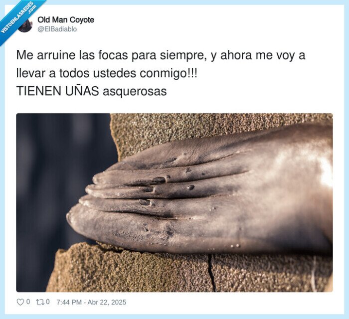 asquerosas,focas,dedos,uñas