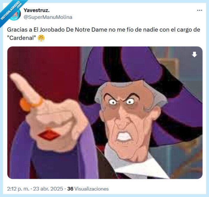 cardenal,el jorobado de notre dame,fiarse