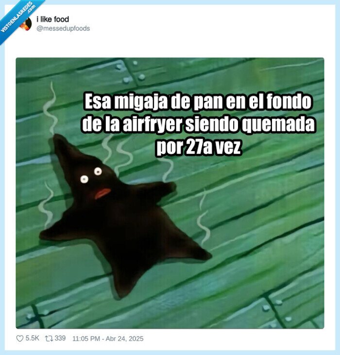 airfryer,pan,quemado,estrella