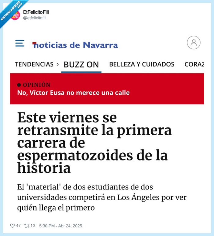 carrera,espermatozoides,los angeles,universidades