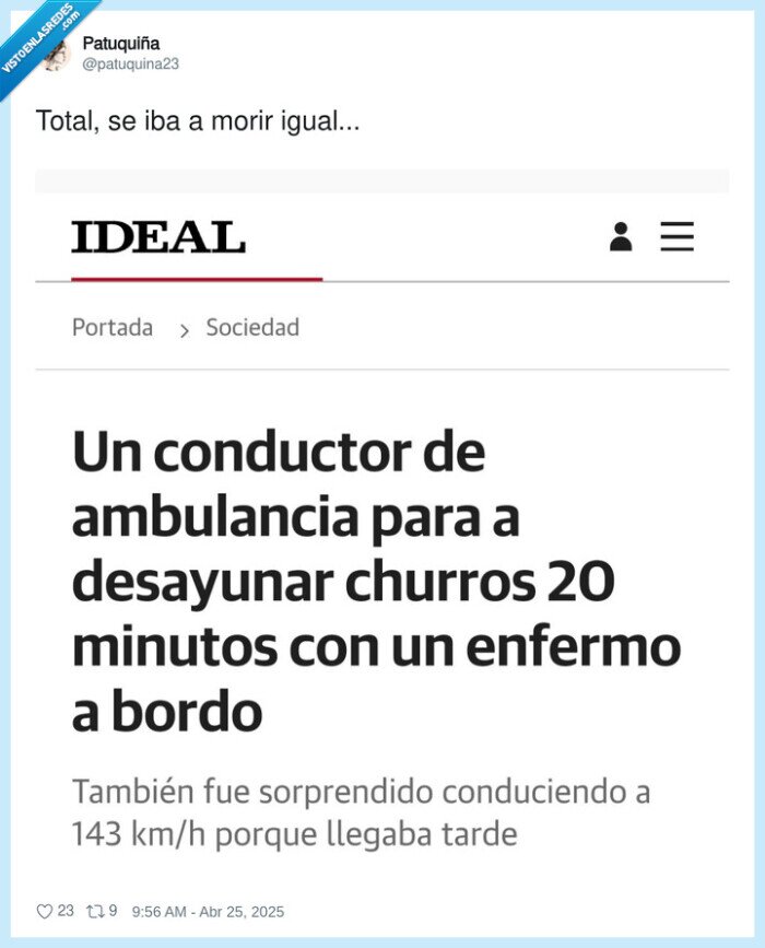 conductor,ambulancia,churros,enfermo