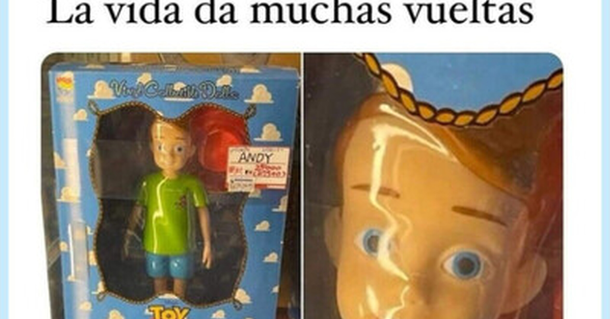 Pobre Andy, acabó convertido en uno de sus juguetes, por @ymuchosmemes