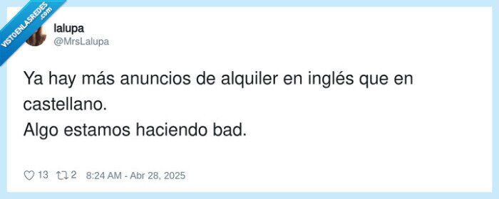 castellano,anuncios,alquiler,inglés