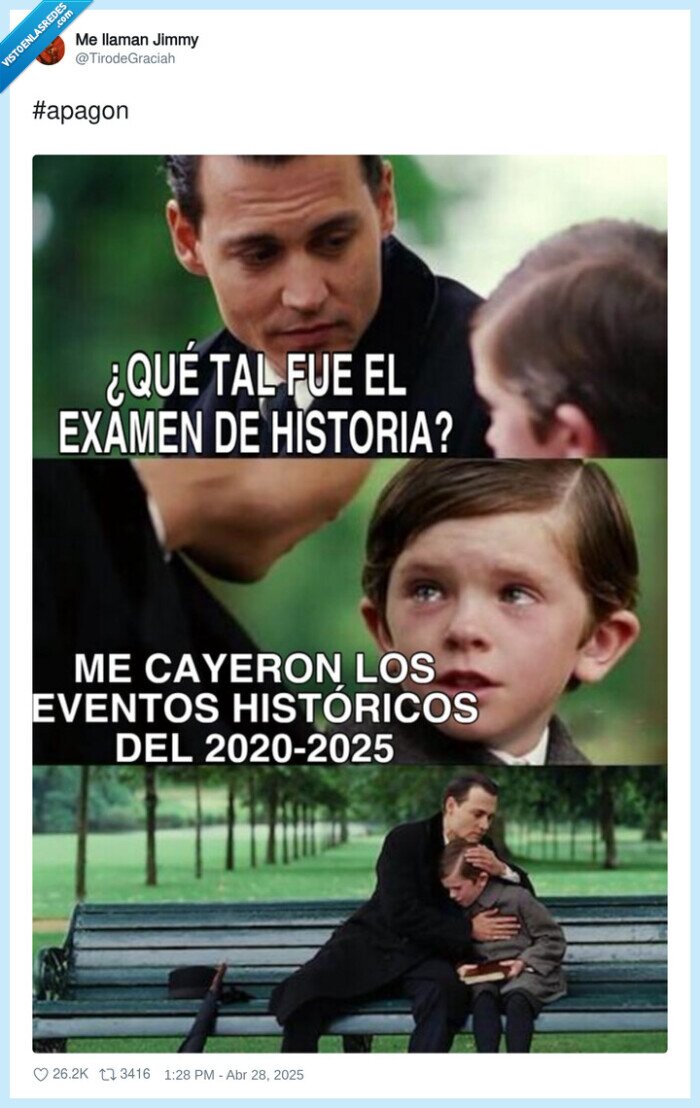 apagon,examen,eventos historicos