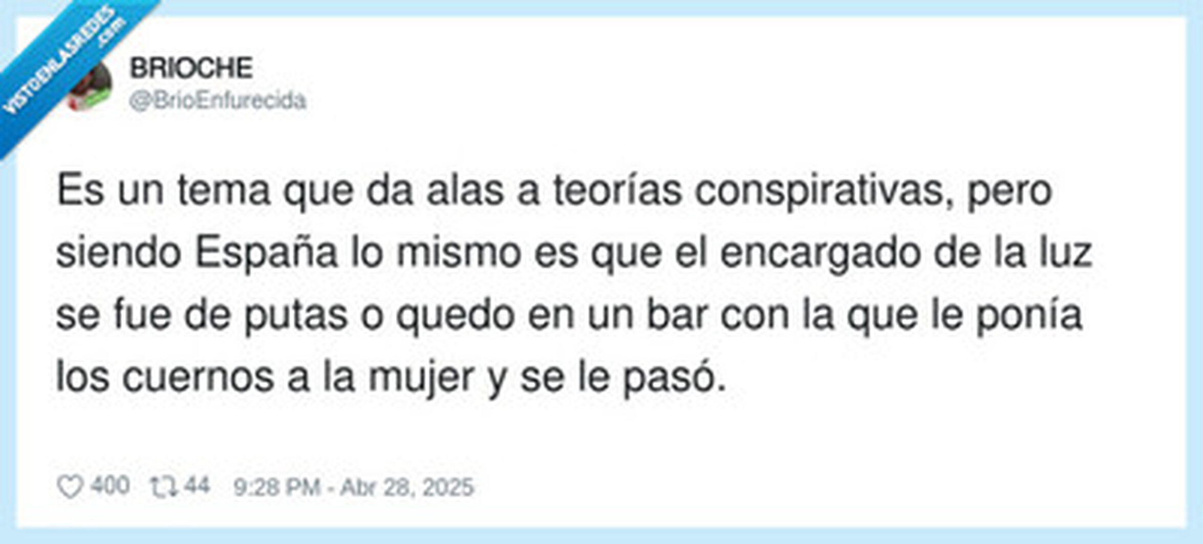 Y no miro a nadie, por @BrioEnfurecida