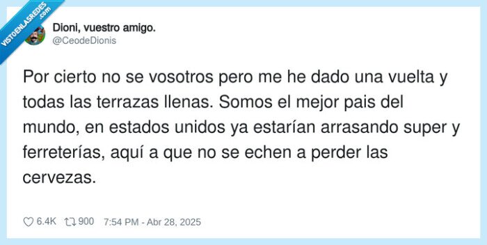 ferreterías,arrasando,apagon,cervezas,terrazas