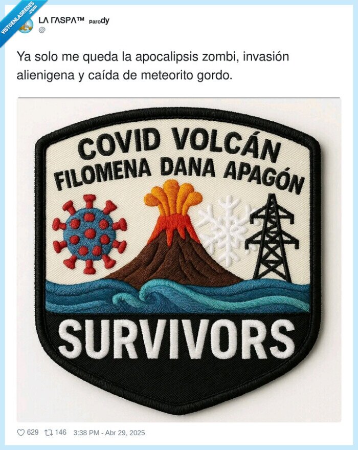 apocalipsis,alienigena,invasión,meteorito,zombi,apagon