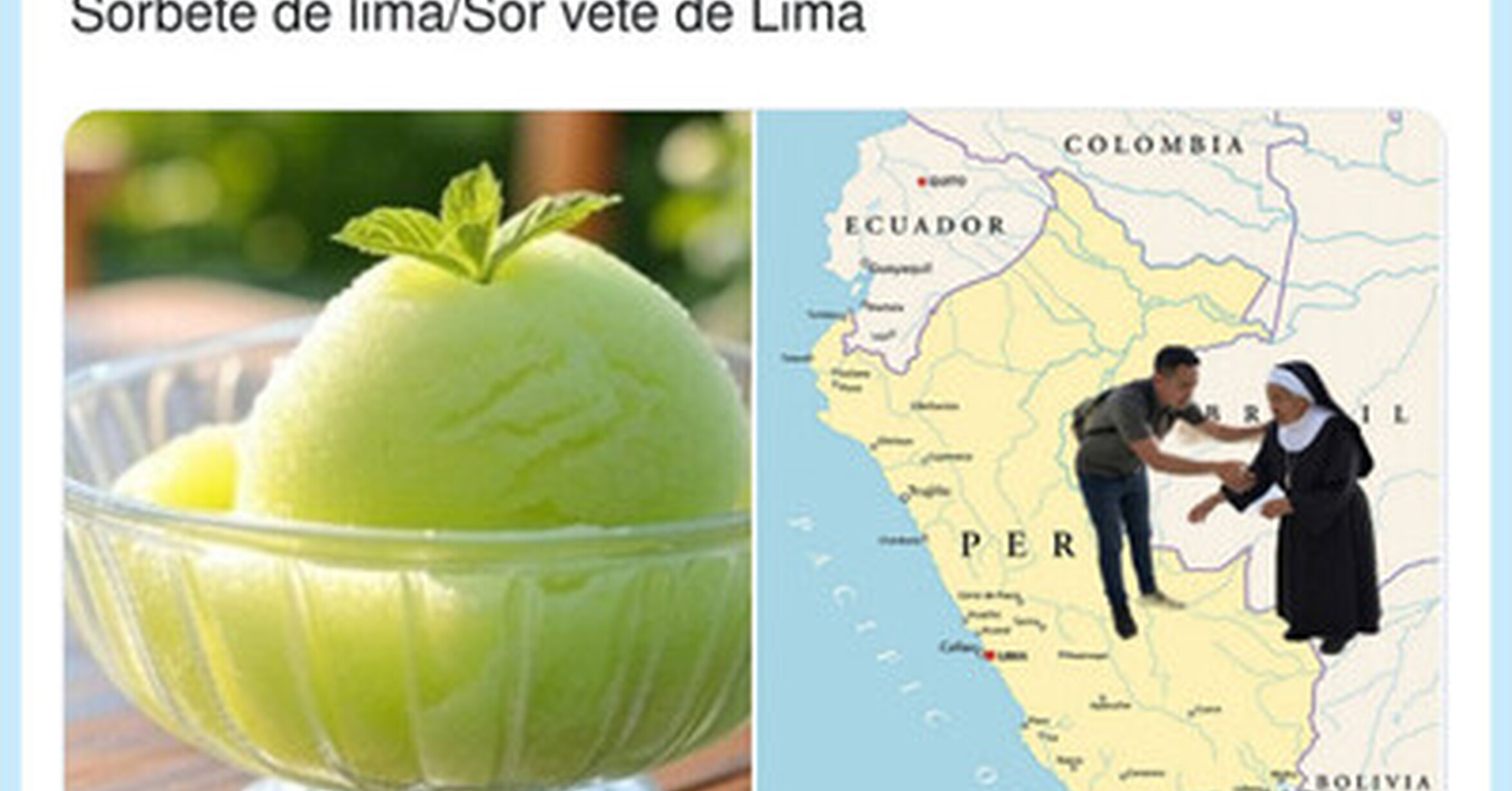 Sorbete de lima/Sor vete de Lima, por @ivanalquimico
