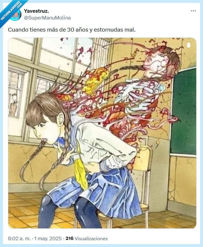 estornudo,mal,manga,30 años