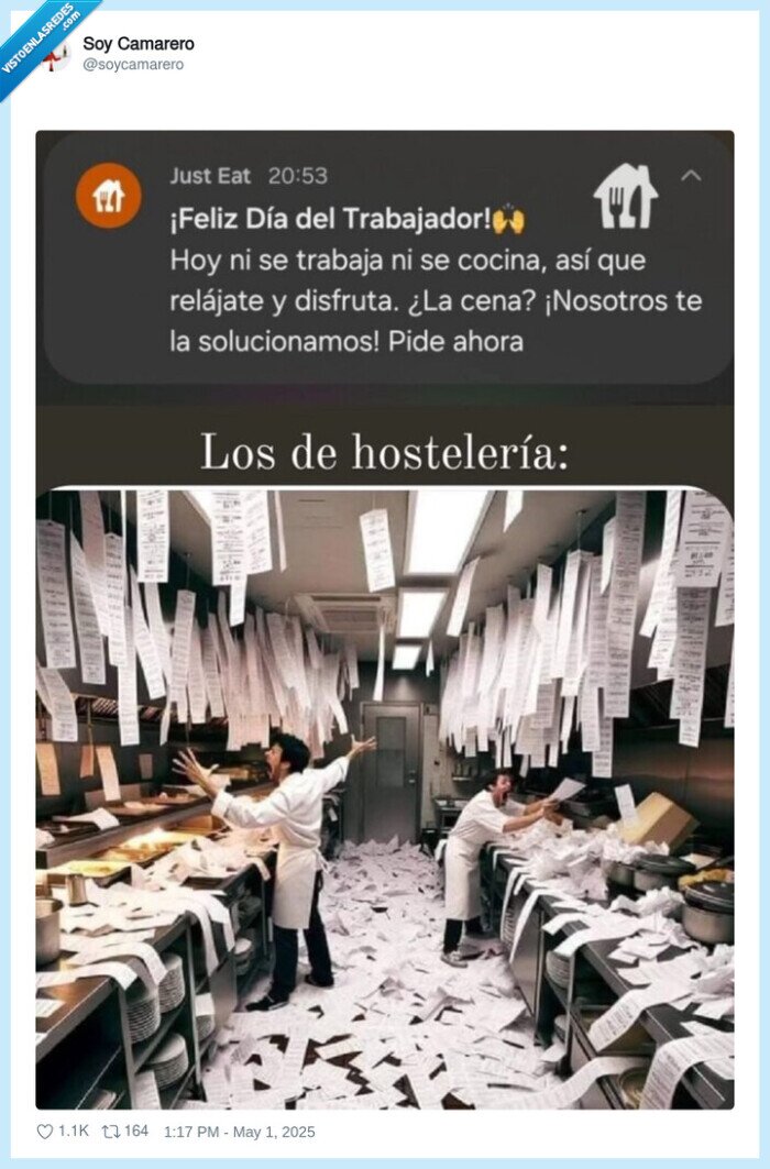 hosteleria,1 de mayo,día del trabajo