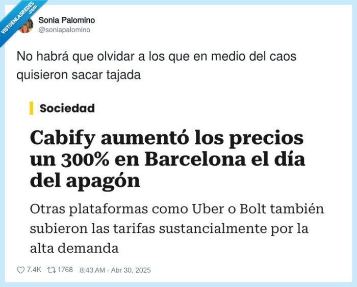 apagon,tajada,precios,subir,cabify