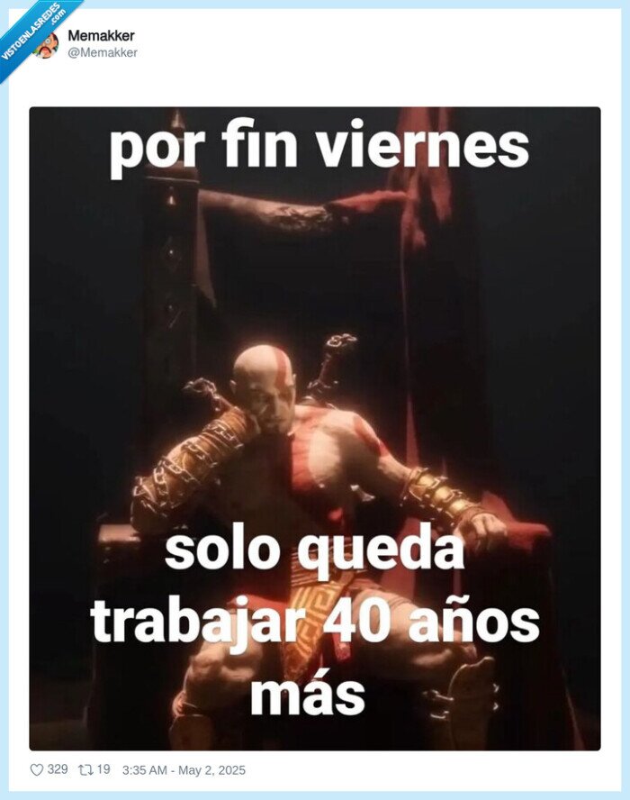 trabajar,40 años,viernes