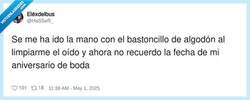 Enlace a Cuidado con los bastoncillos de algodón, por @HaSSeR_