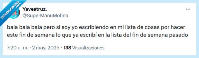 lista,fin de semana,hacer