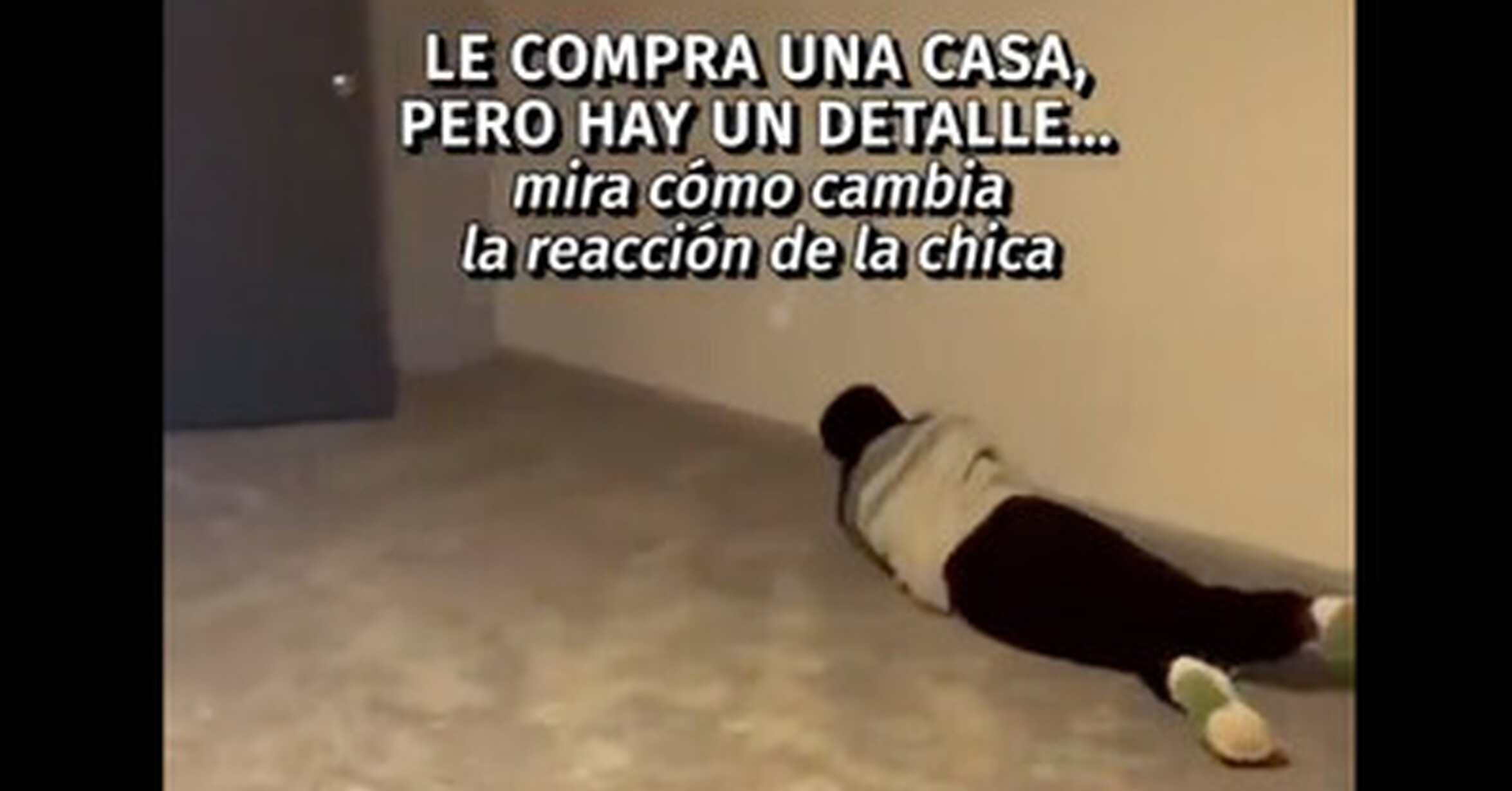 Un hombre compra una casa y su pareja salta de alegría hasta que se entera de la verdad