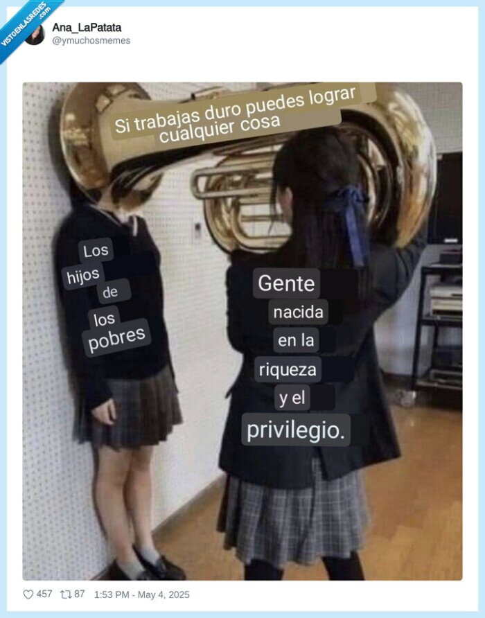 privilegios,ricos,pobres,trombon