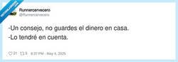 Enlace a En cuenta o bajo el colchón, por @Runnercervecero