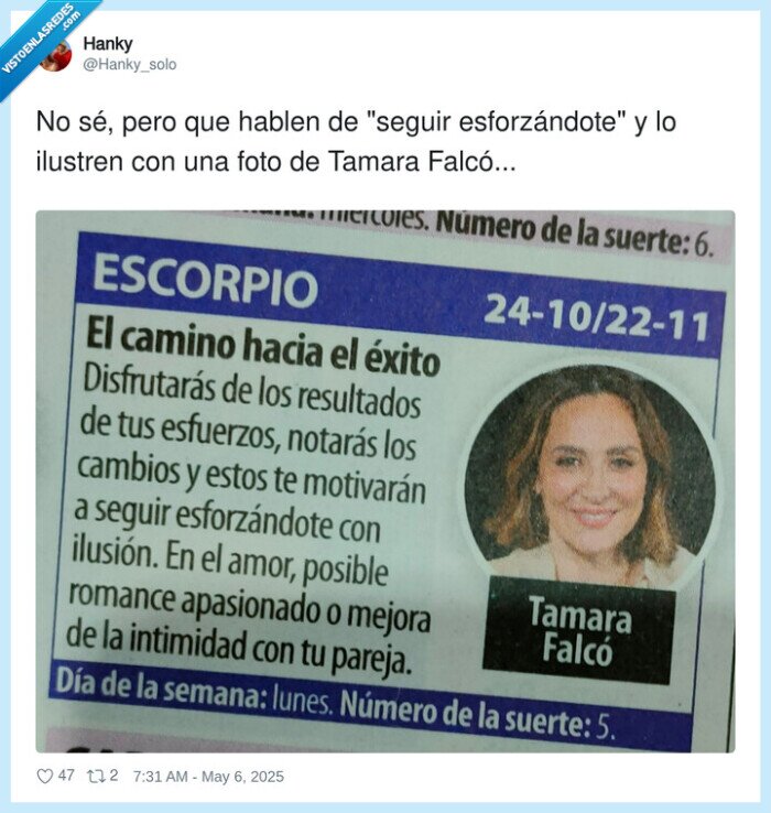 esforzándote,horóscopo,esfuerzo,tamara falcó