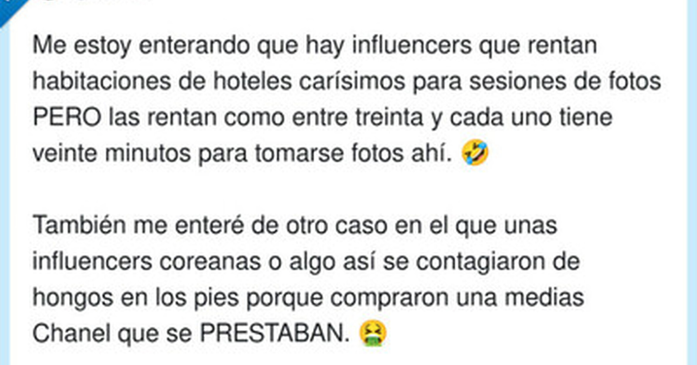 La gran mentira de los influs