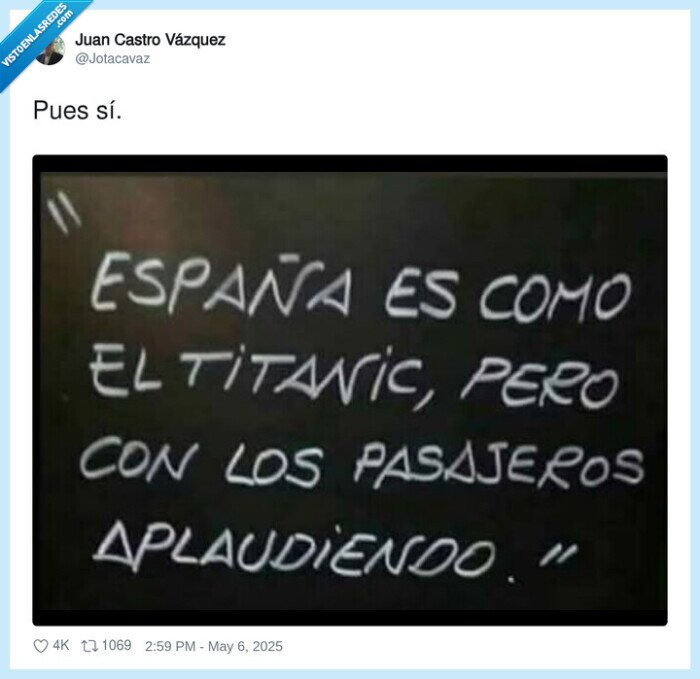 españa,titanic,pasajeros,aplaudir