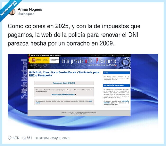 impuestos,policía,web,renovar,dni