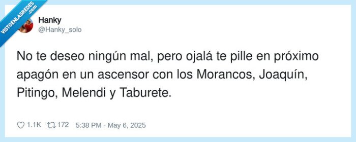 joaquín,morancos,ascensor,apagón,pitingo,taburete