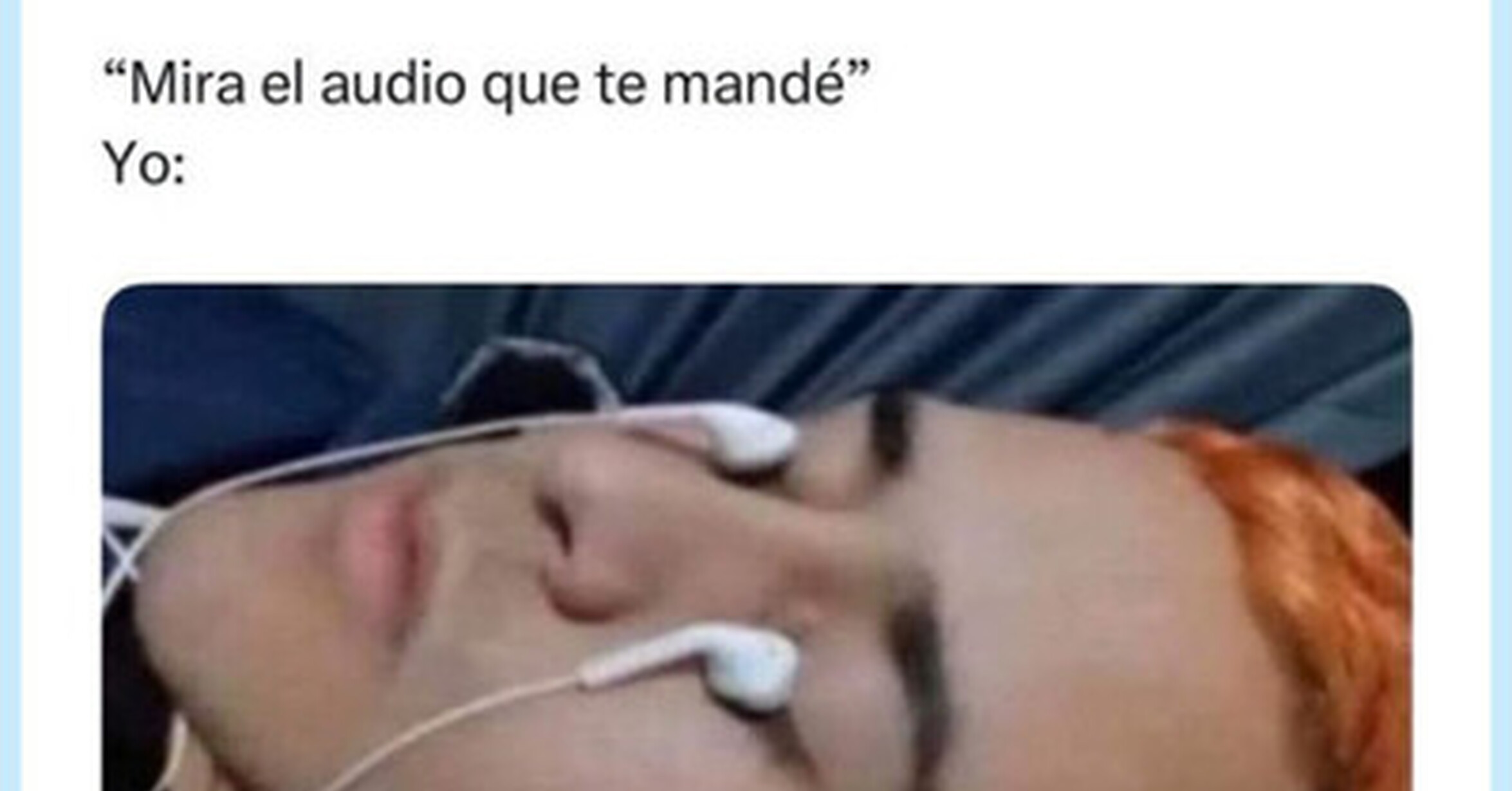 Sé que los audios no se ven, pero no puedo evitarlo, por @notafaso