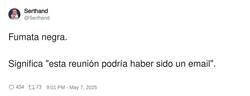 Enlace a Fumata negra, por @Serthand