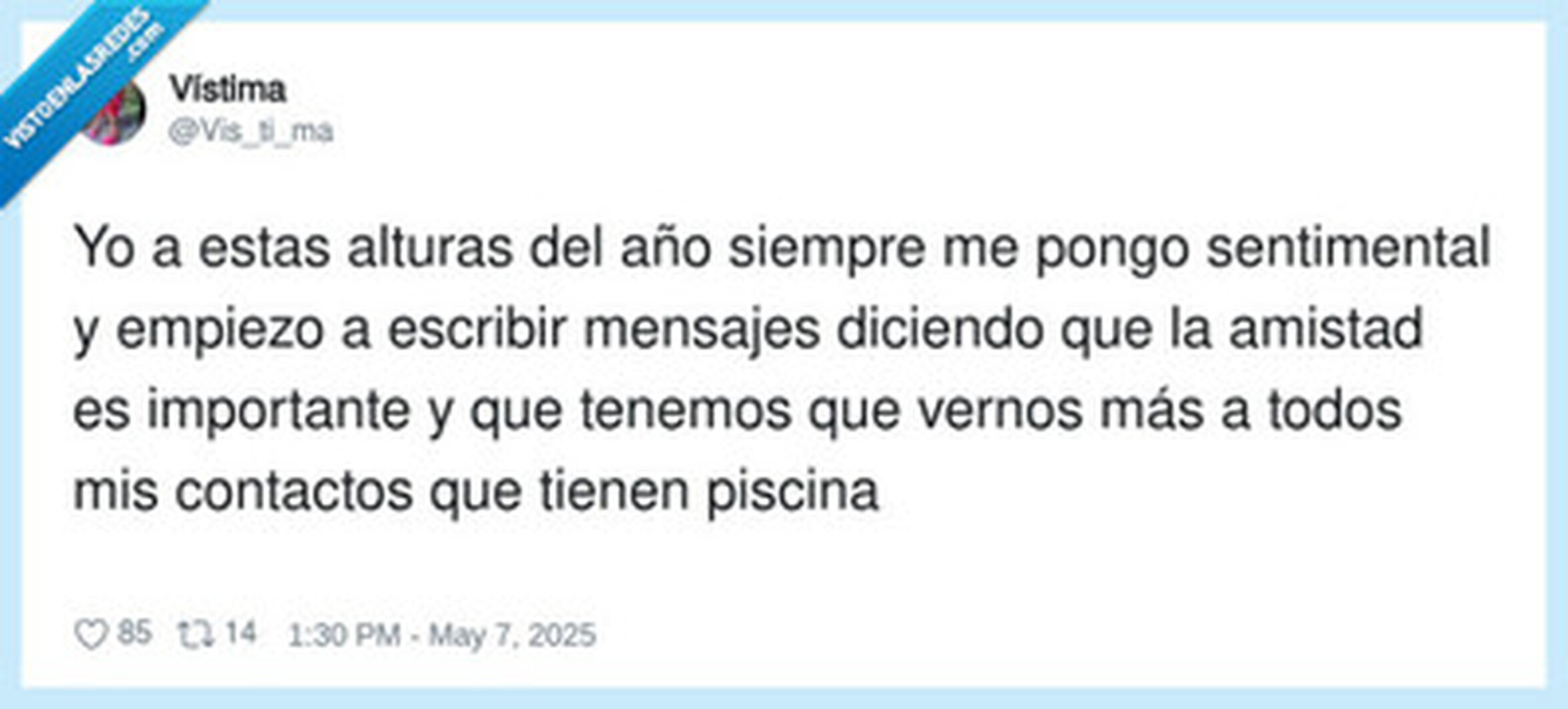 Se te ve el plumero, amiga, por @Vis_ti_ma