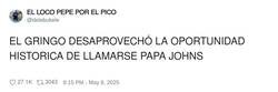 Enlace a Otro nombre de Papa que hubiera molado, por @delebukele
