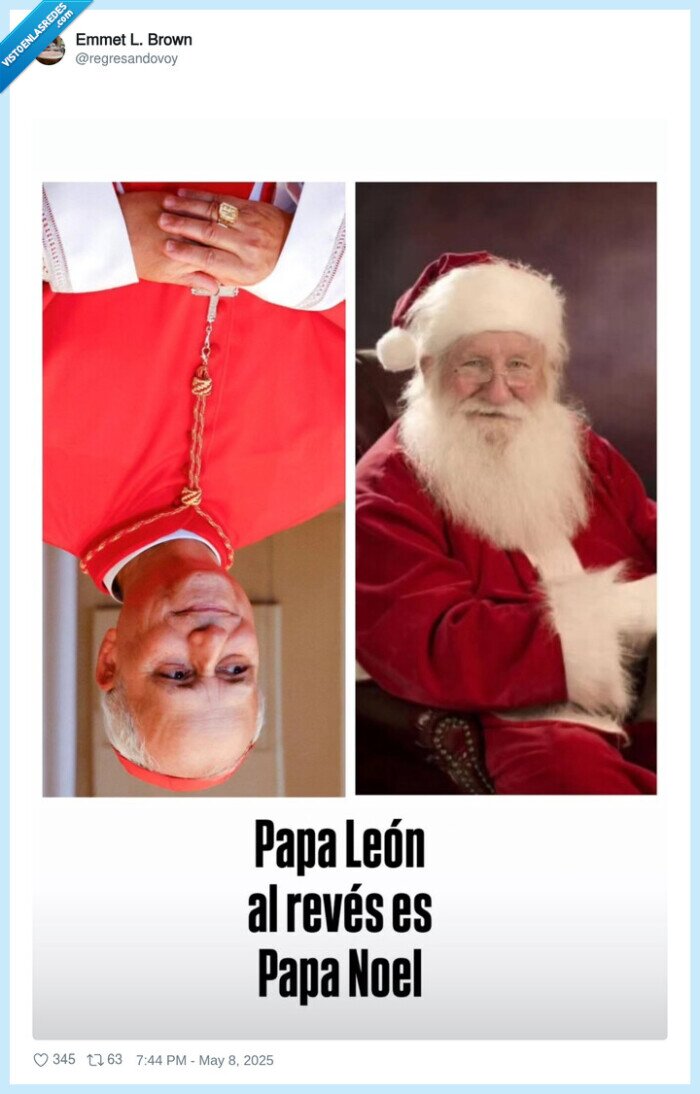 papa león,papa noel,leon xiv
