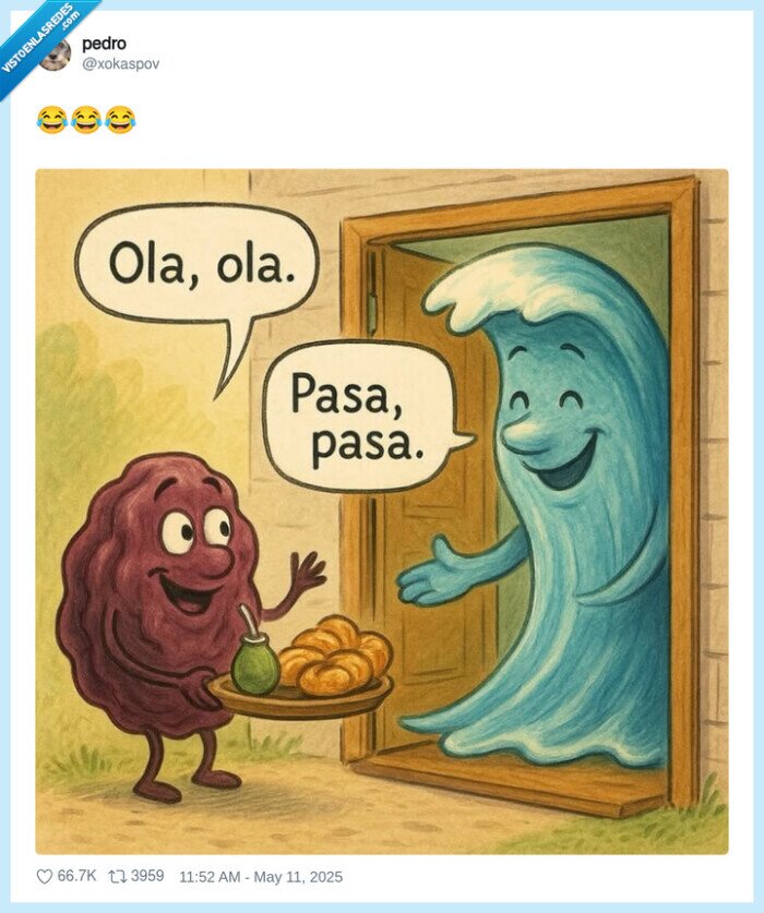 ola,pasa,saludar,puerta