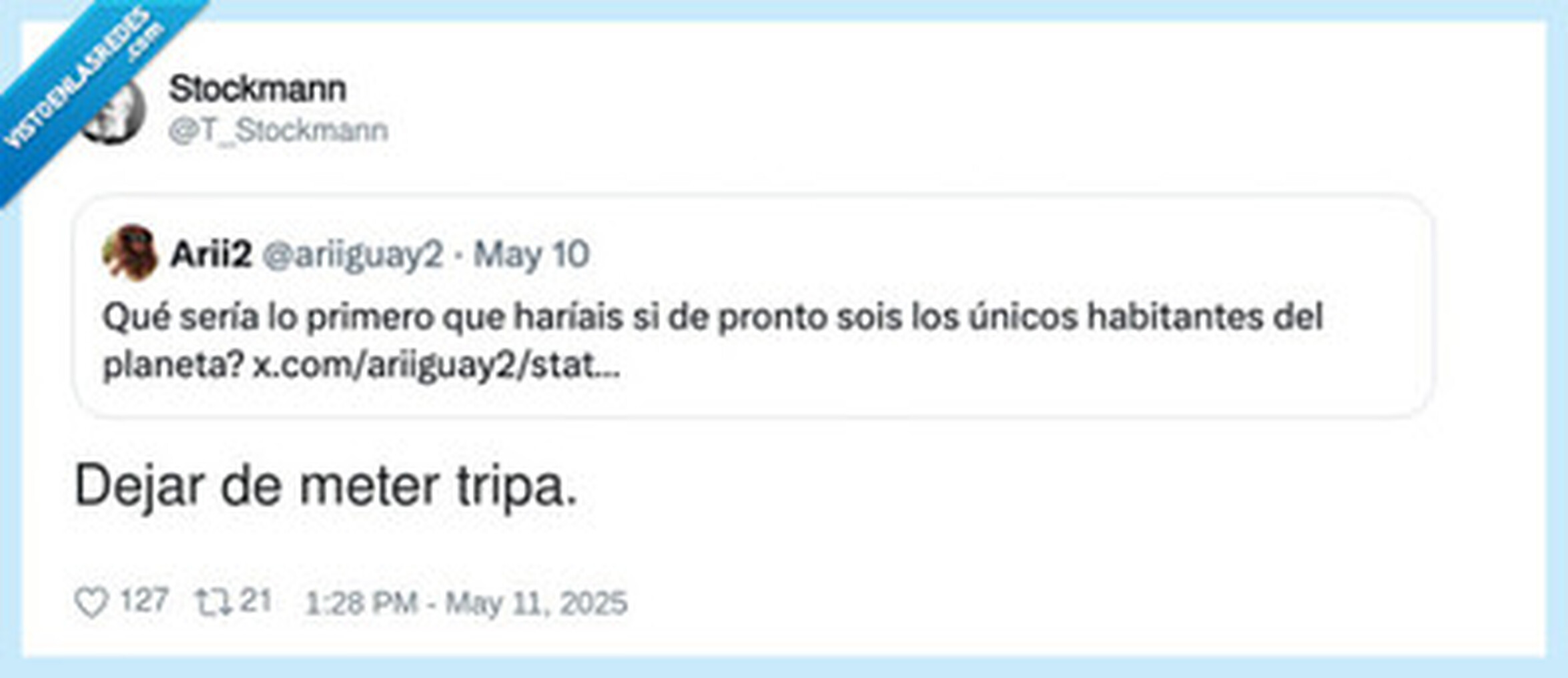 Ya no hay que ligar, por @T_Stockmann
