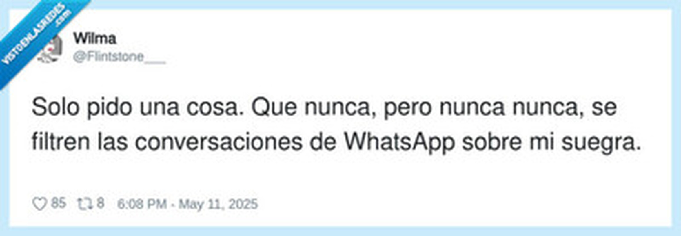 Uyyyy su whastapp hablara, por @Flintstone___