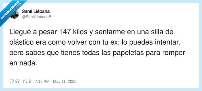 intentar,silla de plástico,ex,gordo