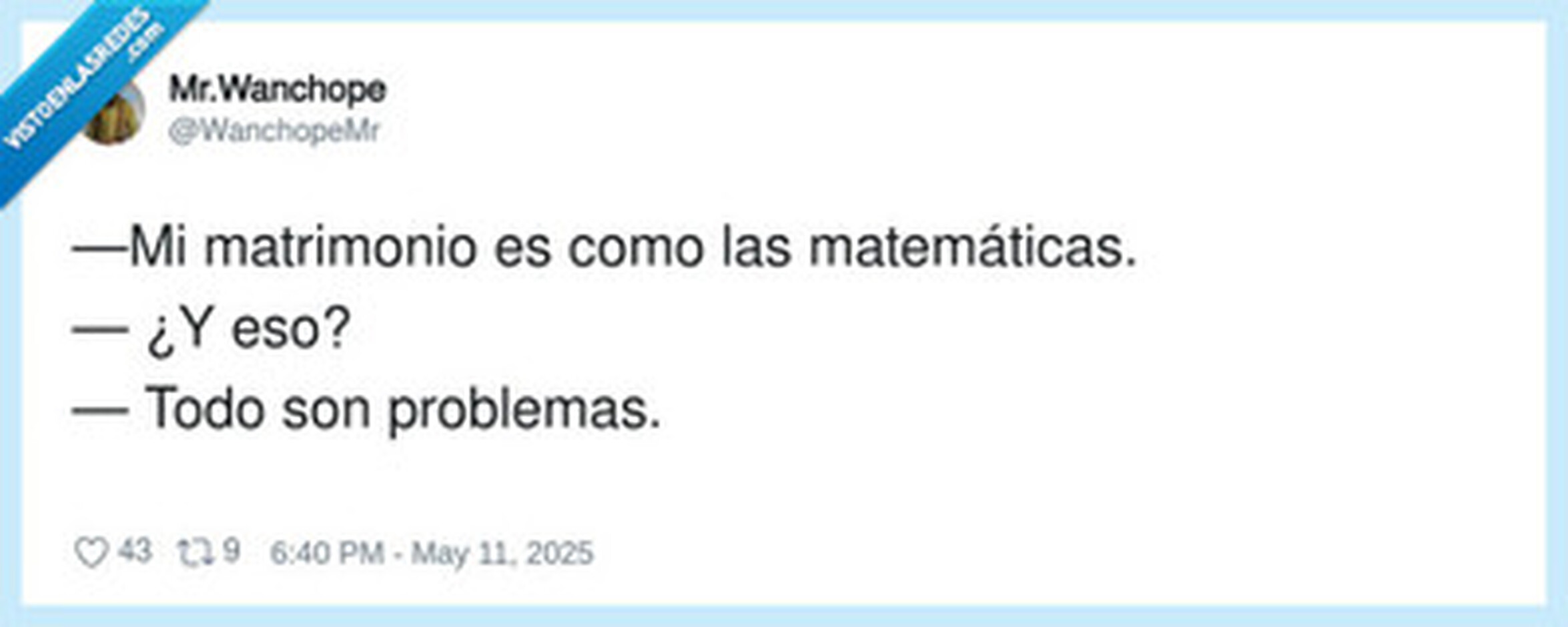 No eres el único, por @WanchopeMr