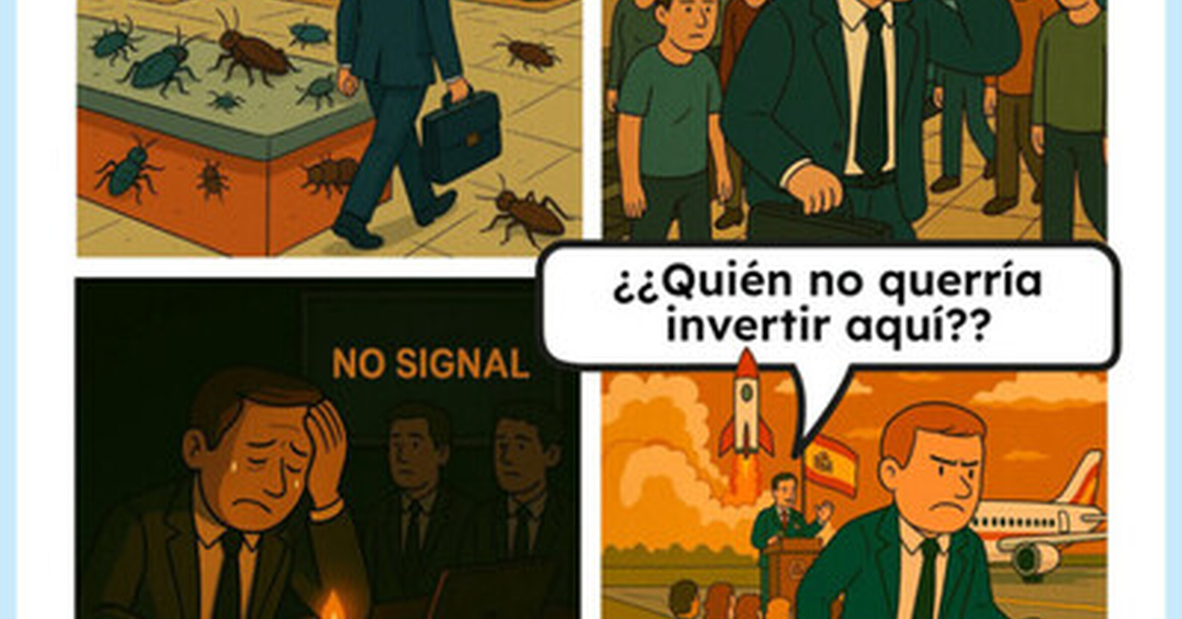 Desastre tras desastre, por @partitocrazy