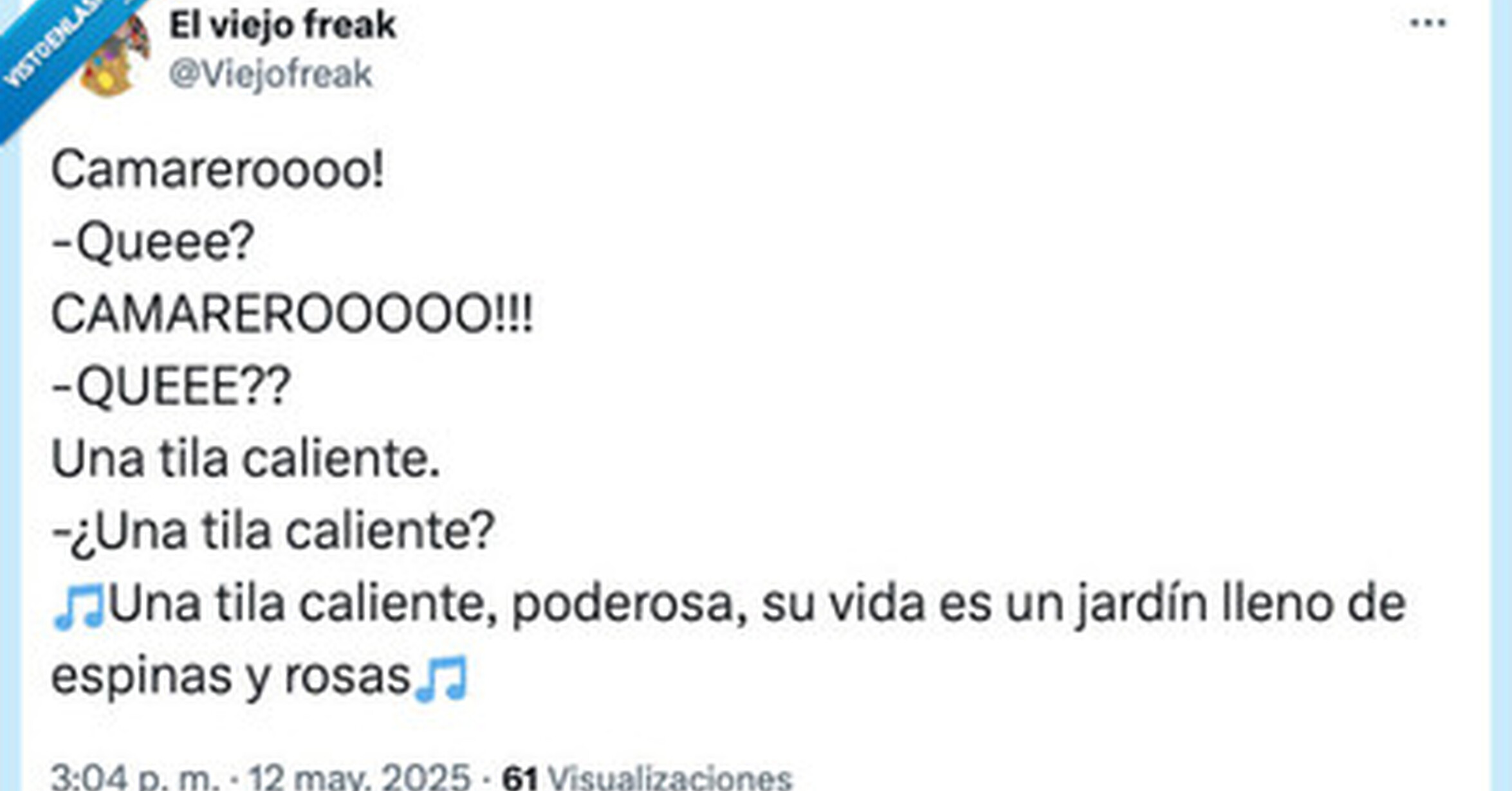 ¡Camareroooo! Por @Viejofreak