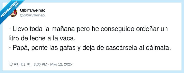 cascar,ordeñar,dálmata,padre